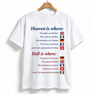 Heaven Is Where Hell Is Where European Countries Shirt 1