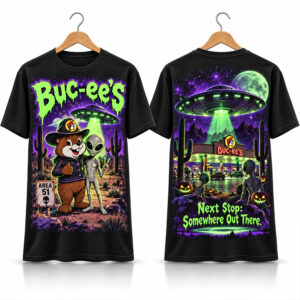 Bucee's Alien Next Stop Somewhere Out There Halloween 2026 Shirt 1