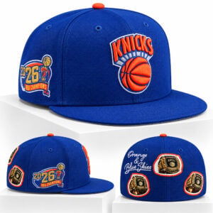 Spike Lee Knicks Orange and Blue Skies Rings 2026 Champions Hat 1