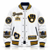 2026 Brewers Baseball EST 1970 Baseball Jacket 1