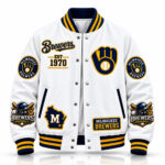 2026 Brewers Baseball EST 1970 Baseball Jacket