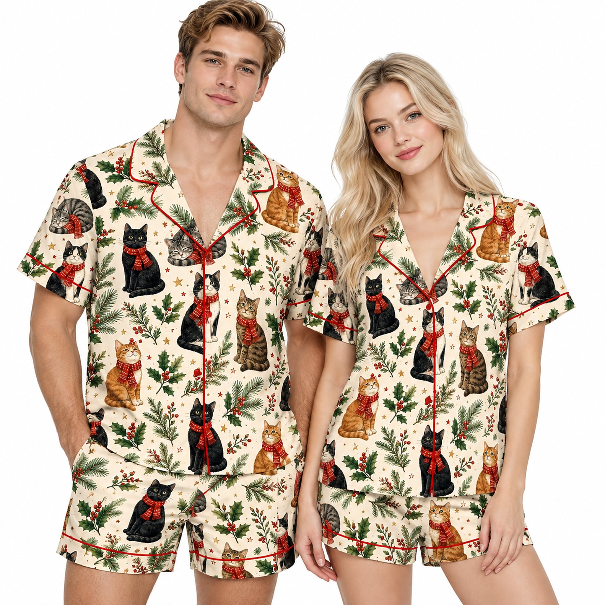 2026 Christmas Cat Pajama Set 2 2026 Christmas Cat Pajama Set 2