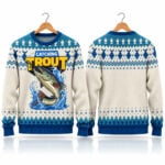2026 Christmas Catching Trout Ugly Sweater
