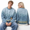 2026 Christmas Fishing Pier Scene Ugly Sweater 2