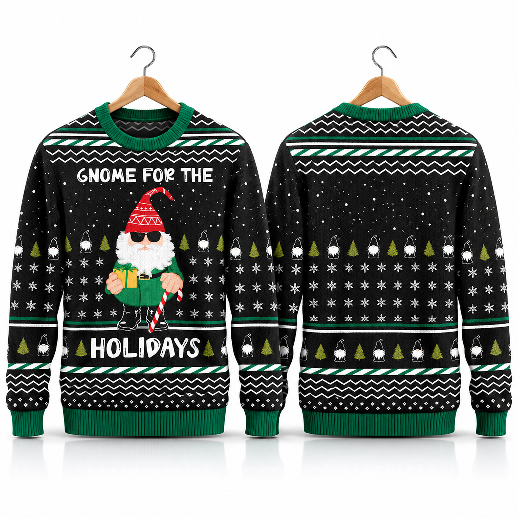 2026 Christmas Gnome For The Holidays Ugly Sweater 1 2026 Christmas Gnome For The Holidays Ugly Sweater