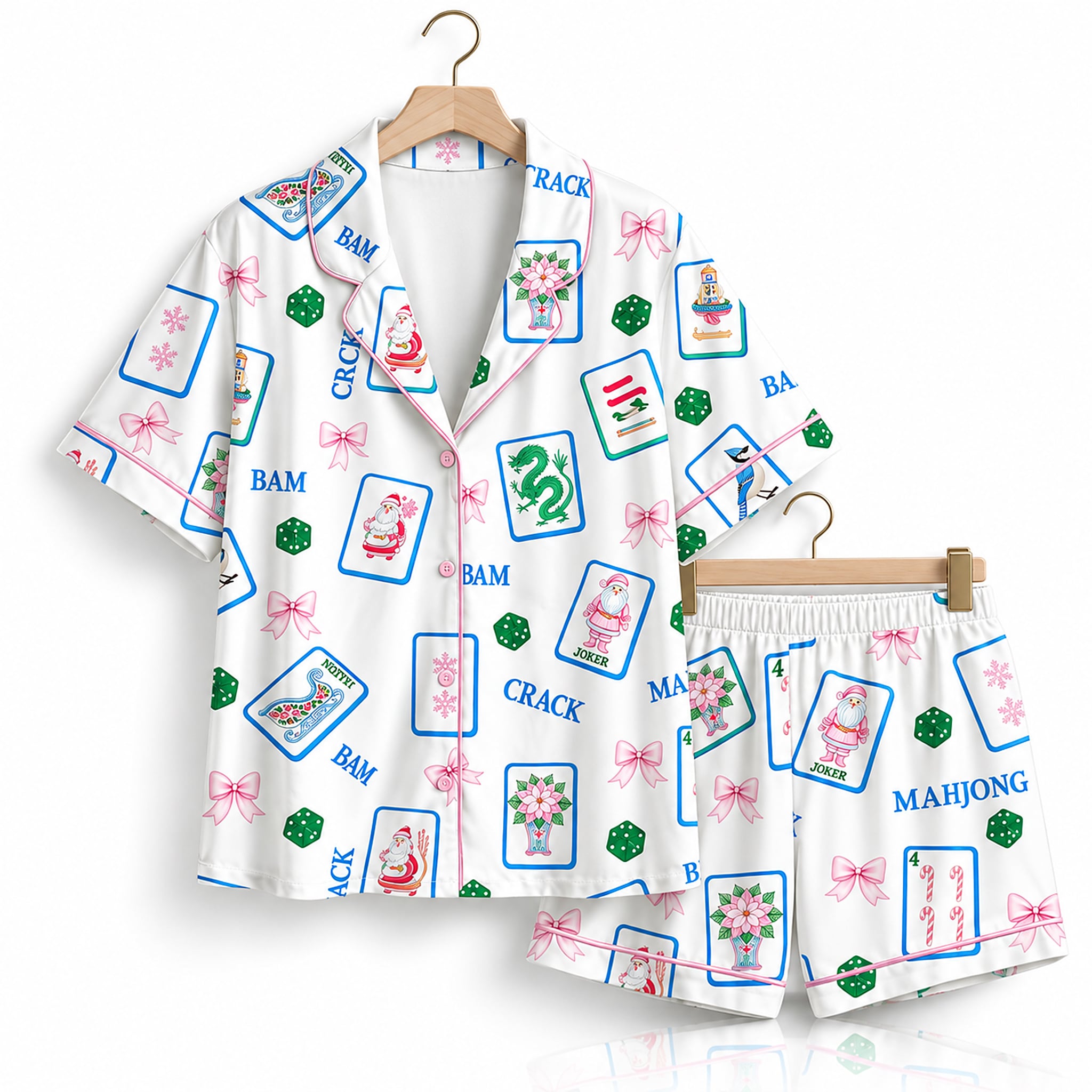 2026 Christmas Mahjong Pajama Set 1 2026 Christmas Mahjong Pajama Set 1