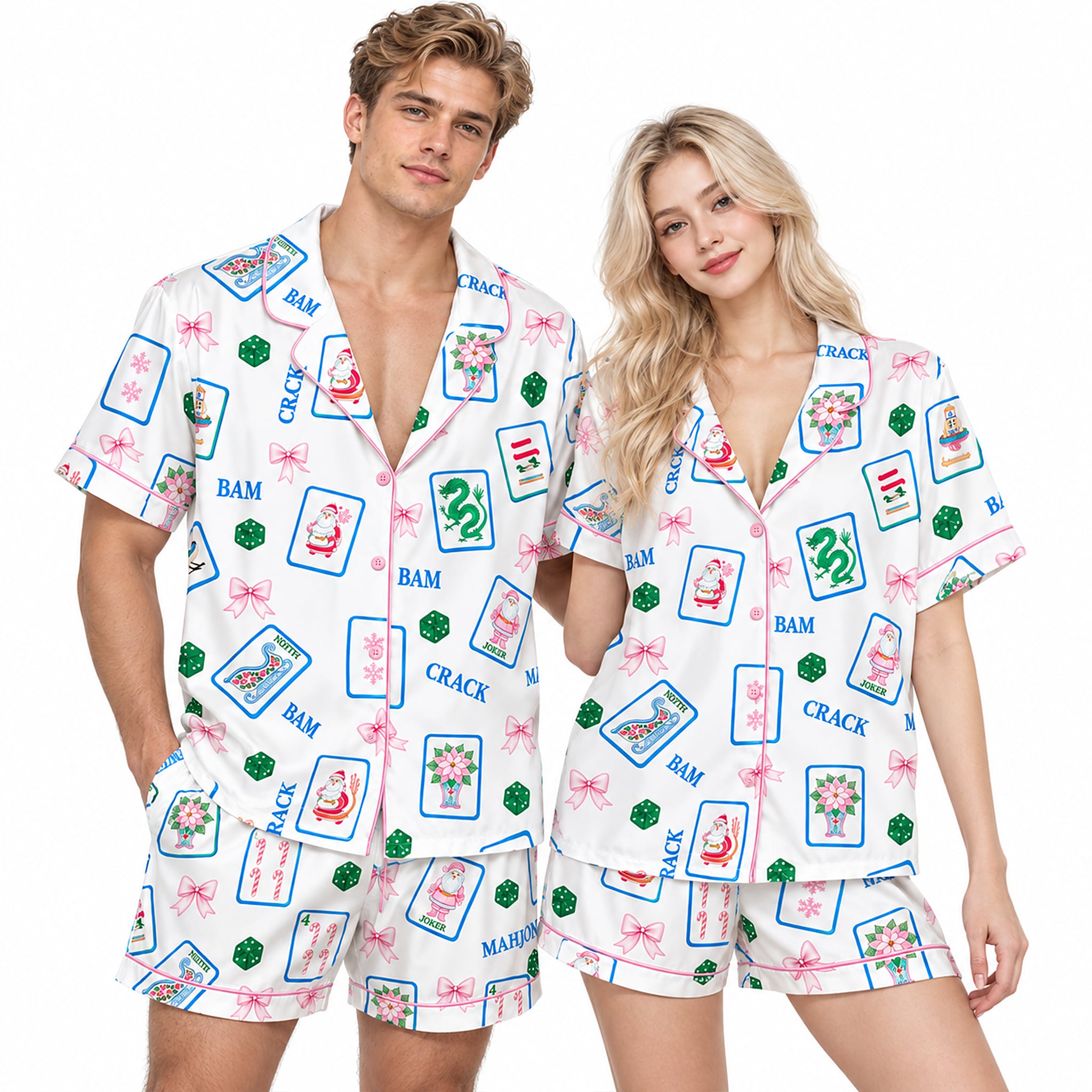 2026 Christmas Mahjong Pajama Set 2 2026 Christmas Mahjong Pajama Set 2