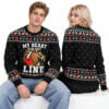 2026 Christmas My Heart Is On That Line Ugly Sweater 2