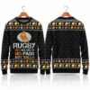 2026 Christmas Rugby No Helmets No Pads Just Balls Funny Boobs Ugly Sweater 1