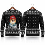 2026 Cool Bulldog I Can Be Your Best Friend Ugly Christmas Sweater