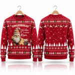 2026 Cute Gingerbread Gnome Ugly Xmas Sweater