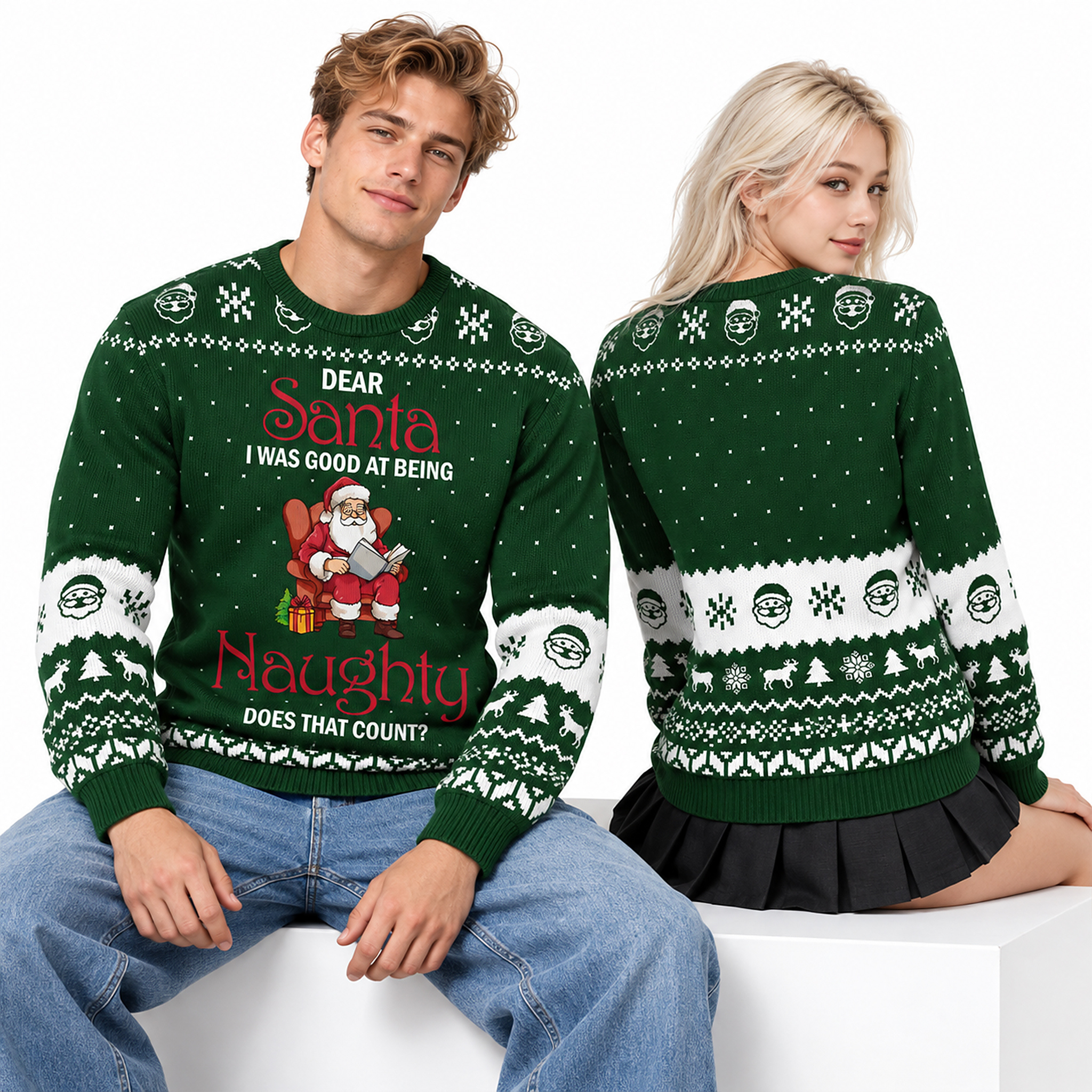 2026 Dear Santa I Was Good At Being Naughty Ugly Christmas Sweater 2 2026 Dear Santa I Was Good At Being Naughty Ugly Christmas Sweater 2