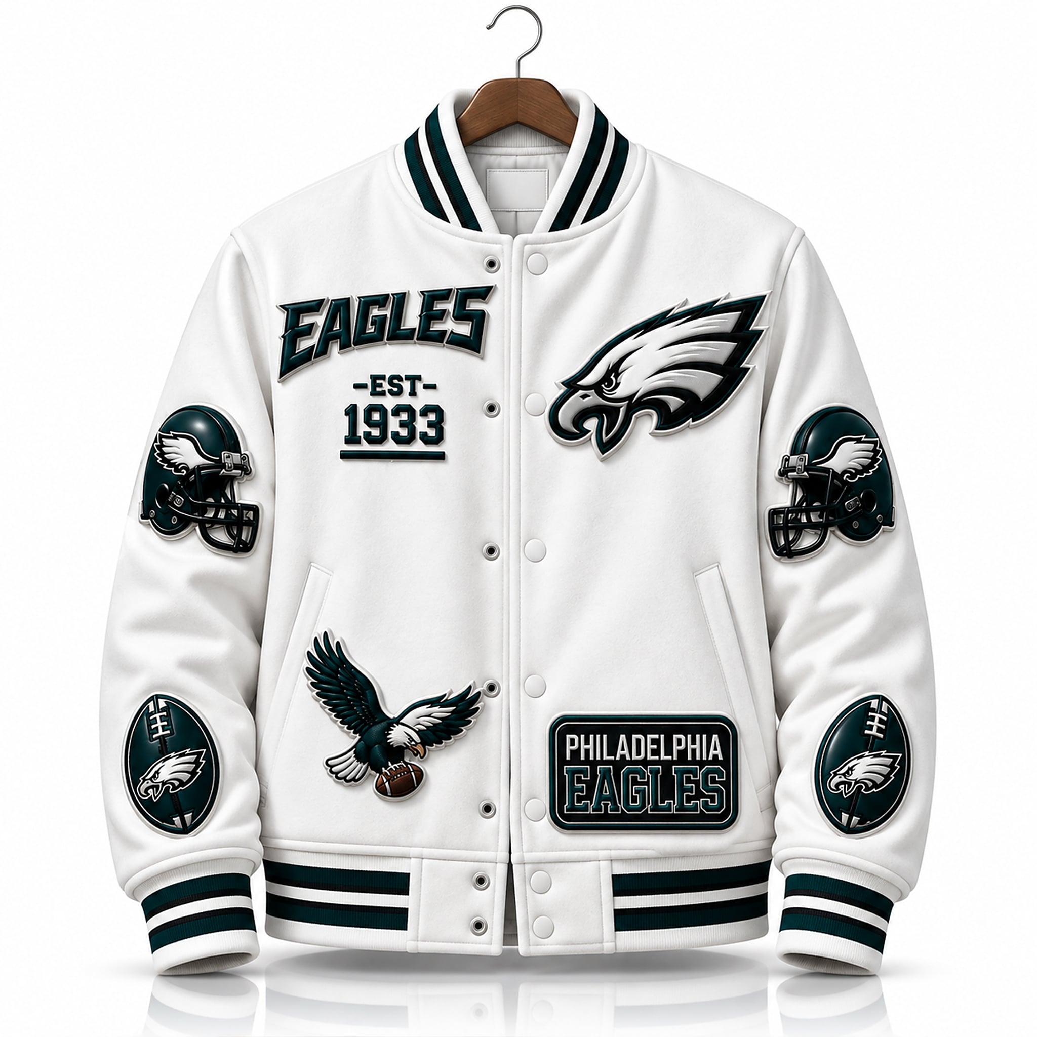 2026 Eagles Football Est 1933 Jacket 1 2026 Eagles Football Est 1933 Jacket 1