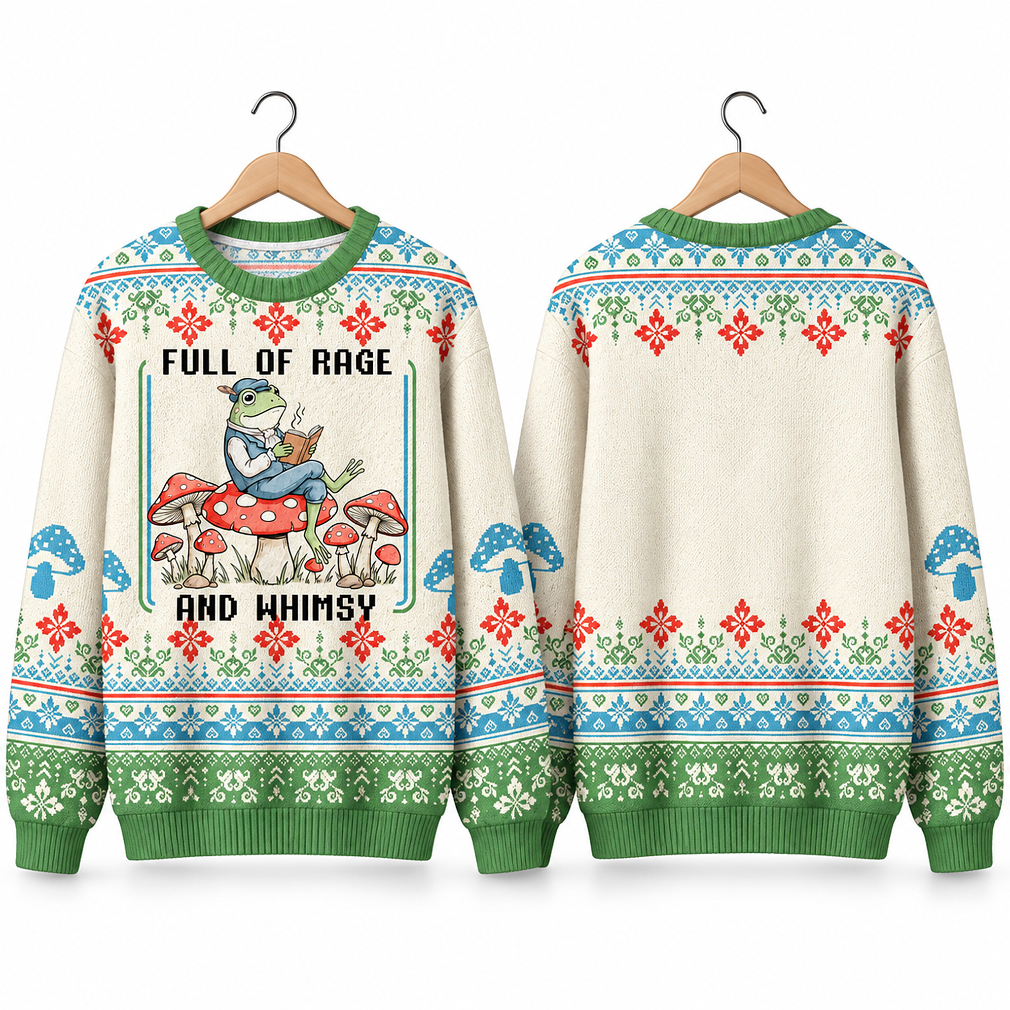 2026 Full Of Rage and Whimsy Ugly Christmas Sweater 1 2026 Full Of Rage and Whimsy Ugly Christmas Sweater 1