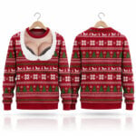 2026 Funny Boobs Ugly Christmas Sweater