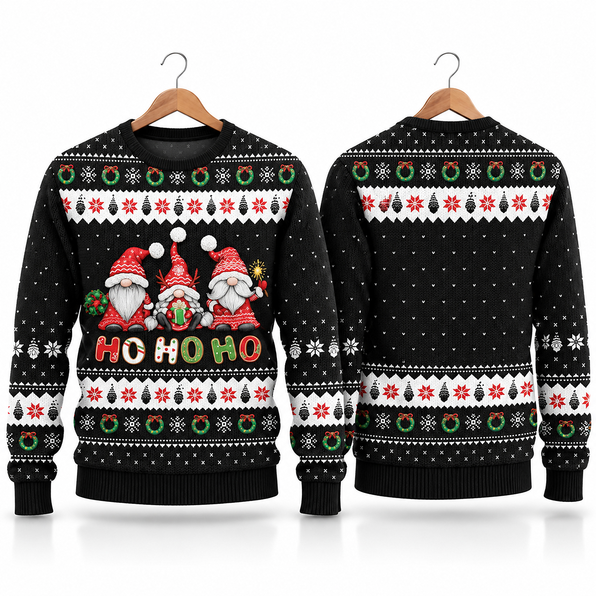 2026 Funny Christmas Gnomes Ho Ho Ho Ugly Sweater 1 2026 Funny Christmas Gnomes Ho Ho Ho Ugly Sweater 1