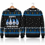 2026 Gnomes Happy Hanukkah Dreidel Ugly Sweater