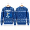 2026 Happy Hanukkah Joy To The World Santa Ugly Xmas Sweater 1