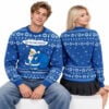 2026 Happy Hanukkah Joy To The World Santa Ugly Xmas Sweater 2