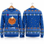 2026 I Love Hanukkah A Latke Hanukkah Ugly Sweater