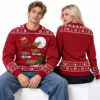 2026 Magical Capybara Santa Sleigh Ugly Christmas Sweater 2