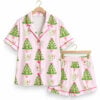 2026 Mahjong Pink Christmas Tree Pajama Set 4 2026 Mahjong Pink Christmas Tree Pajama Set 1