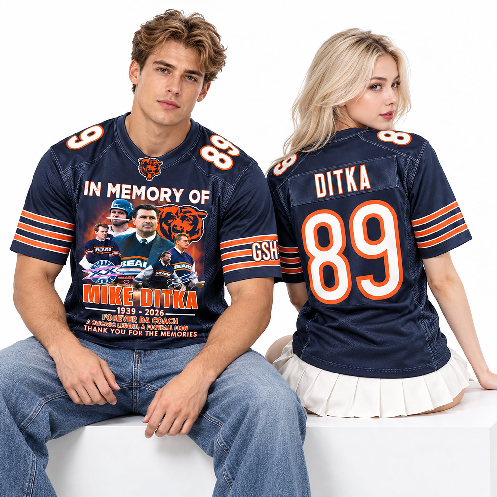 2026 Mike Ditka Thank You The Memories Bears Jersey 2 2026 Mike Ditka Thank You The Memories Bears Jersey 2