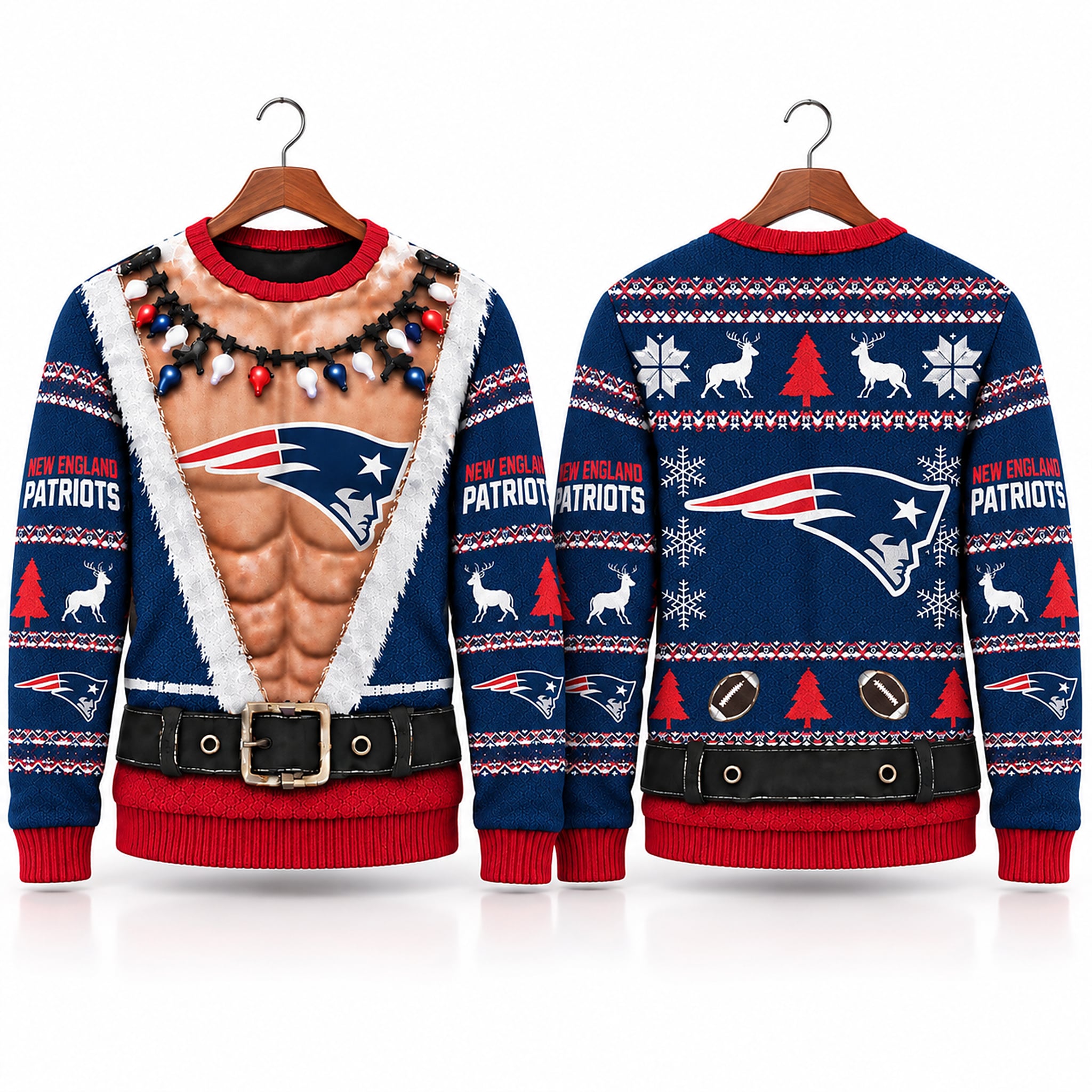 2026 NE Patriots Funny Body Ugly Christmas Sweater 1 2026 NE Patriots Funny Body Ugly Christmas Sweater 1