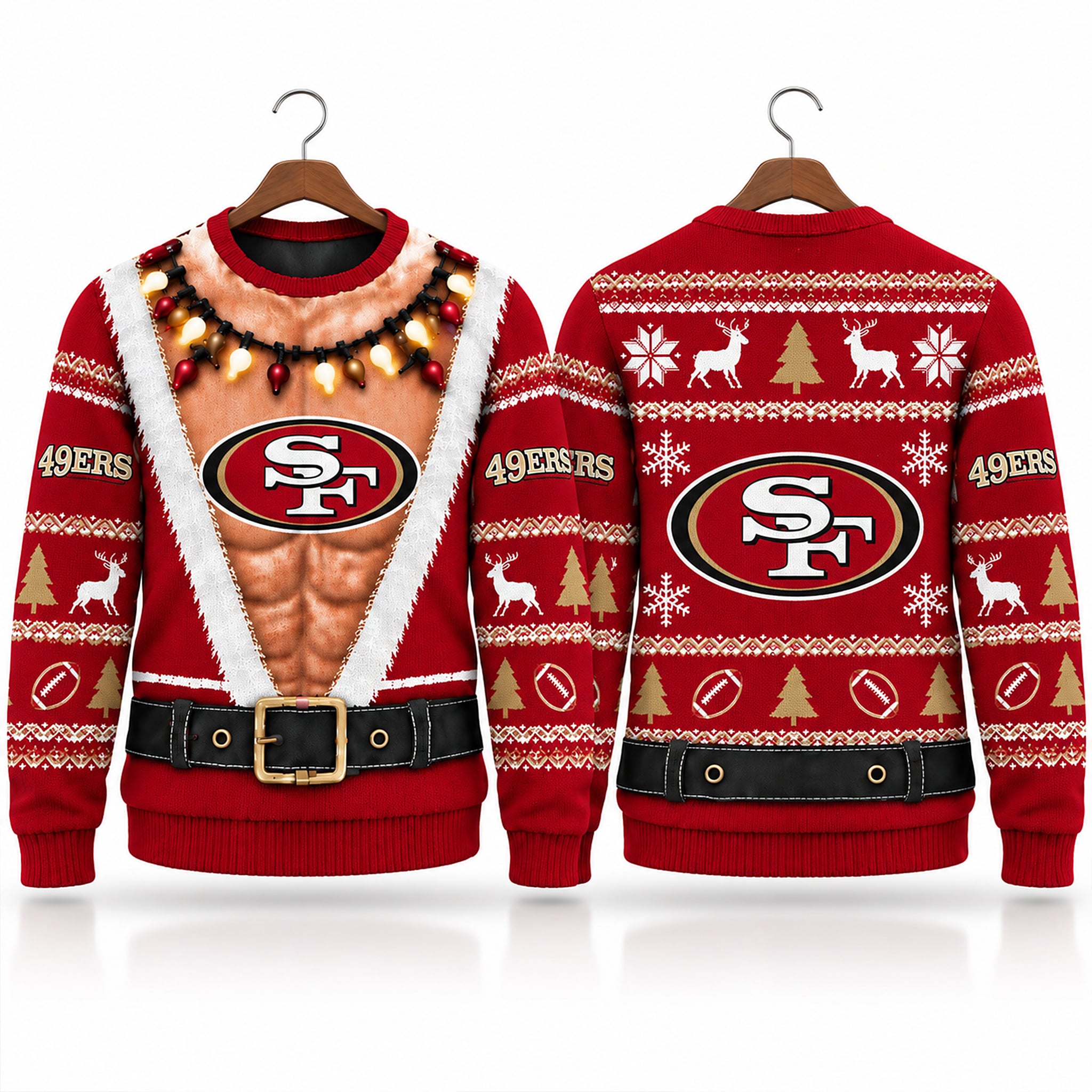2026 SF 49ers Funny Body Ugly Christmas Sweater 1 2026 SF 49ers Funny Body Ugly Christmas Sweater 1