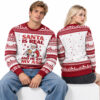 2026 Santa Is Real And He Ate My Ass Ugly Xmas Sweater 2
