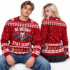 2026 Skeleton Bat Creepmas Be Merry Stay Scary Ugly Xmas Sweater 2