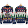 2026 Snowman Colorful Tree Ugly Christmas Sweater 5 2026 Snowman Colorful Tree Ugly Christmas Sweater 1