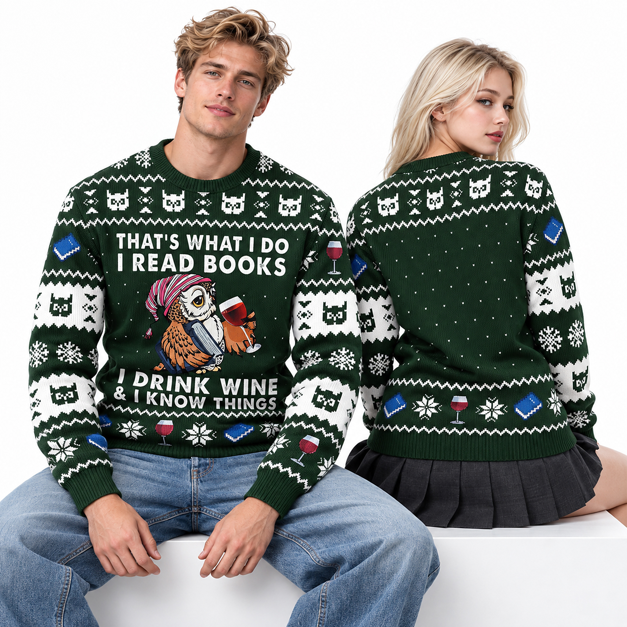 2026 That's What I Do I Read Books Ugly Christmas Sweater 2 2026 That's What I Do I Read Books Ugly Christmas Sweater 2