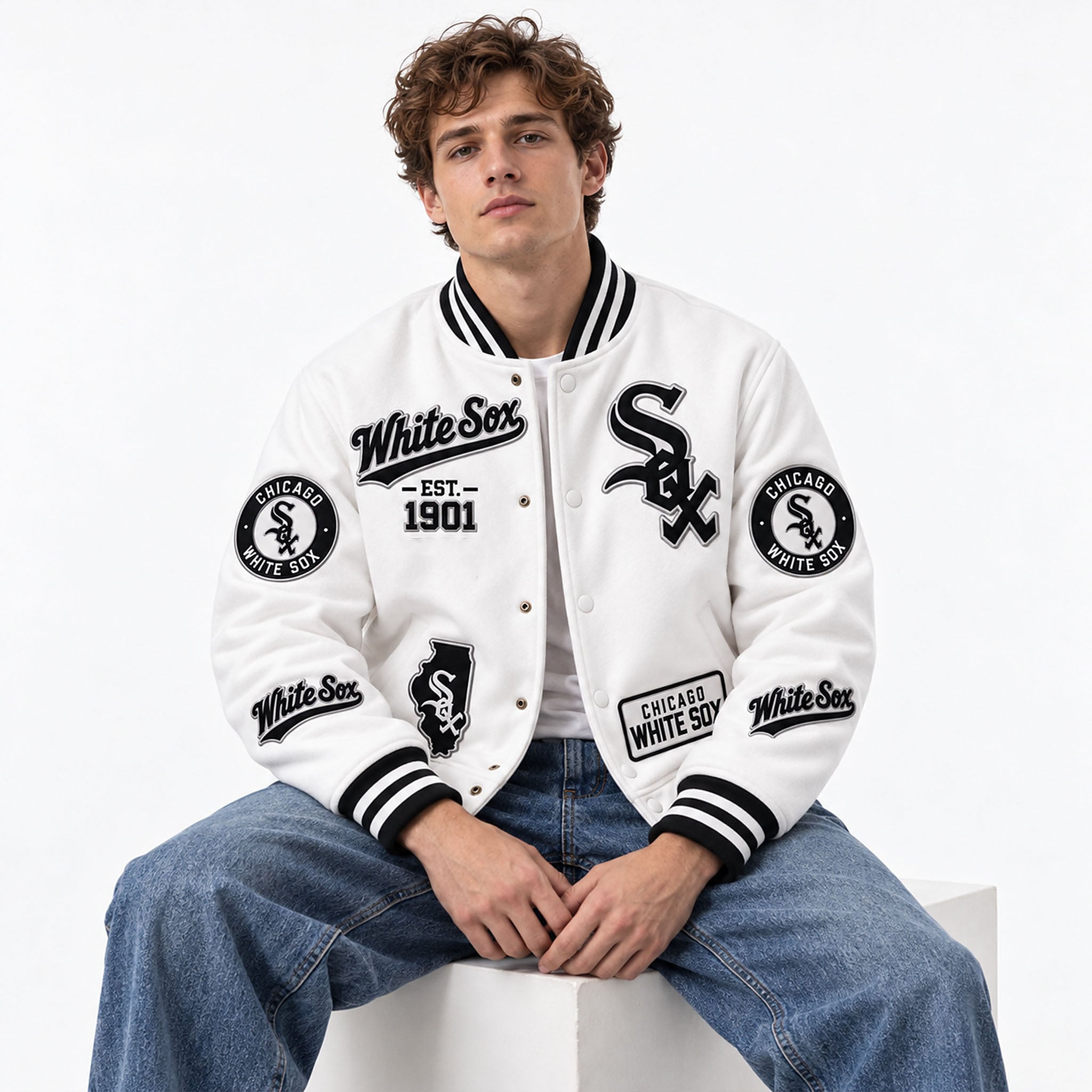 2026 White Sox EST 1901 Baseball Jacket 3 2026 White Sox EST 1901 Baseball Jacket 3