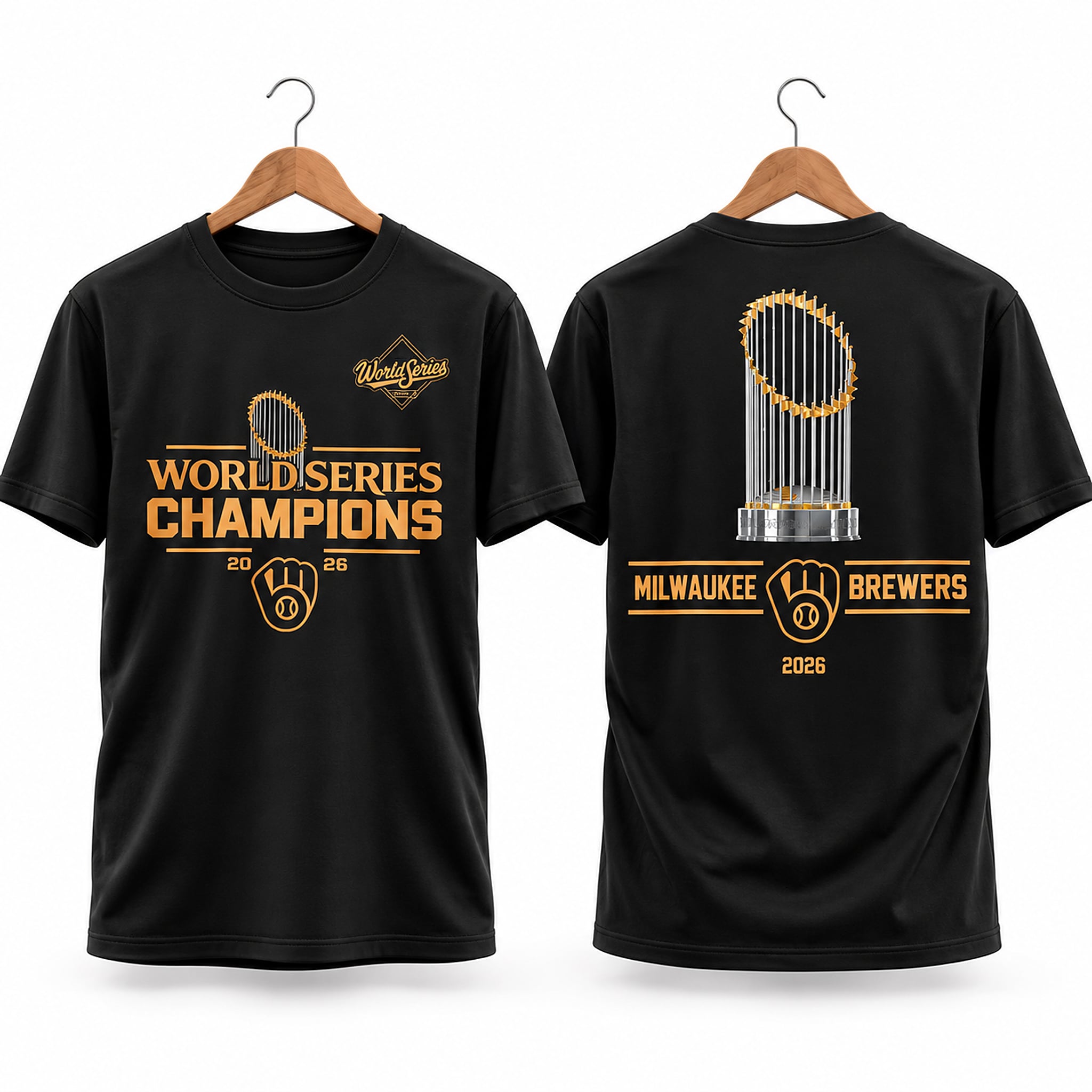 2026 World Series Champions Milwaukee Brewers Gold Shirt 1 2026 World Series Champions Milwaukee Brewers Gold Shirt 1