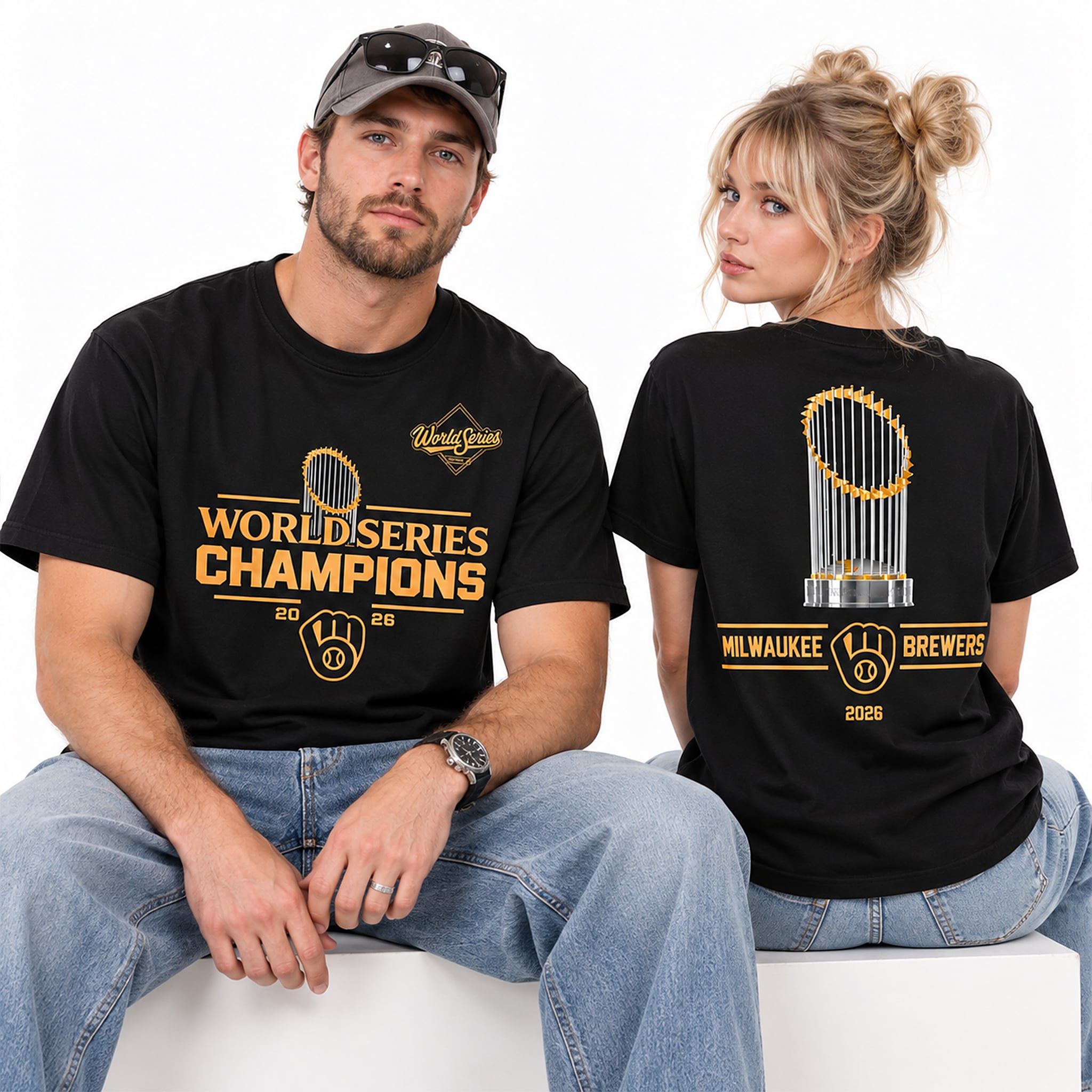 2026 World Series Champions Milwaukee Brewers Gold Shirt 2 2026 World Series Champions Milwaukee Brewers Gold Shirt 2