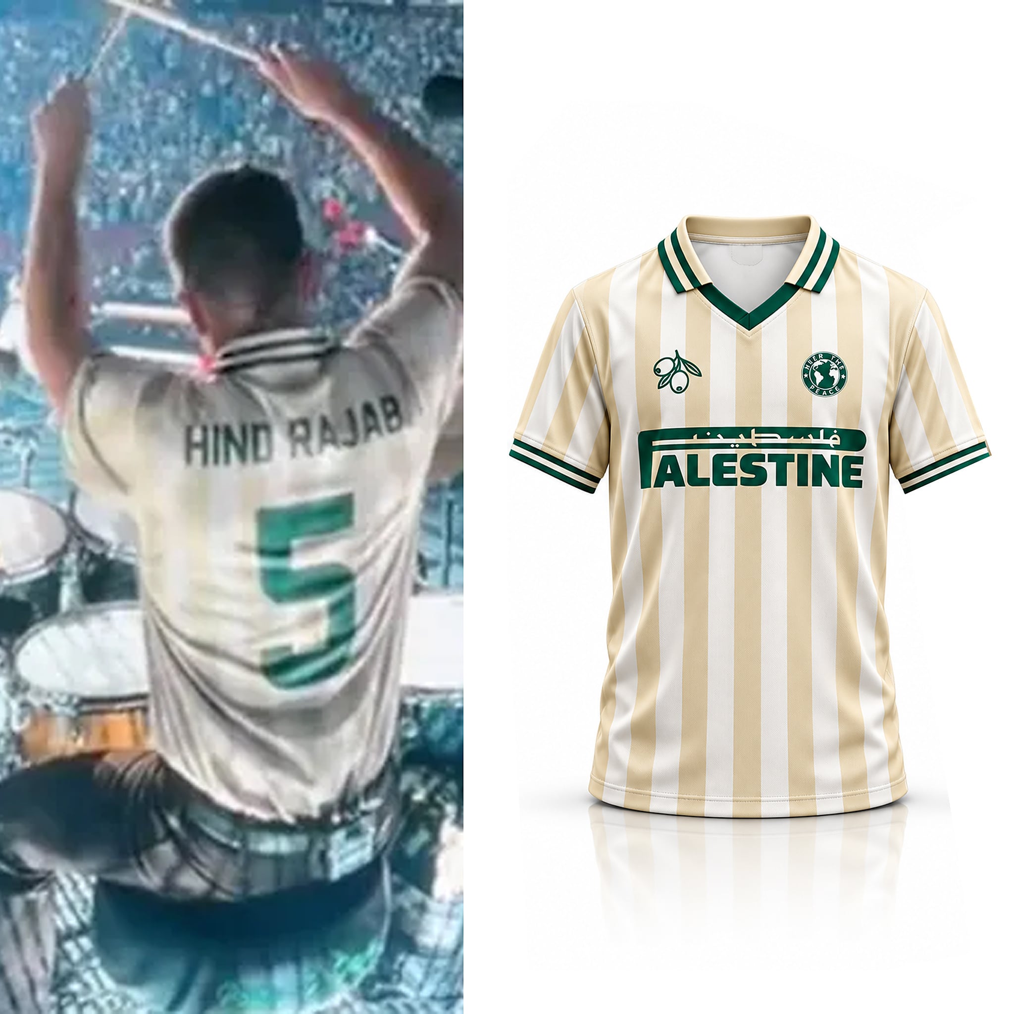 2026 Zach Bryan Palestine Hind Rajab Jersey 3 2026 Zach Bryan Palestine Hind Rajab Jersey 3
