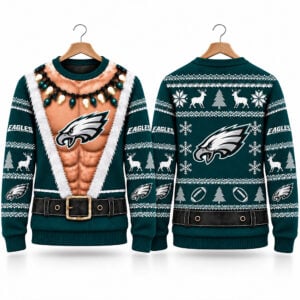 2026 Eagles Funny Body Ugly Christmas Sweater 1