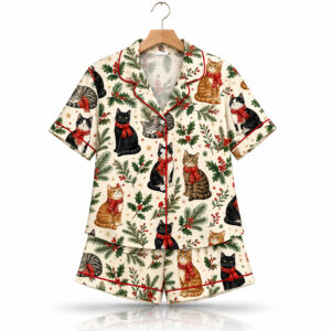 2026 Christmas Cat Pajama Set 1