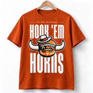 Longhorns All Gas No Brakes Hook Em Horns 2026 Shirt 1