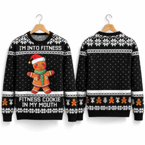 I'm Into Fitness Gingerbread Man 2026 Christmas Ugly Sweater 1