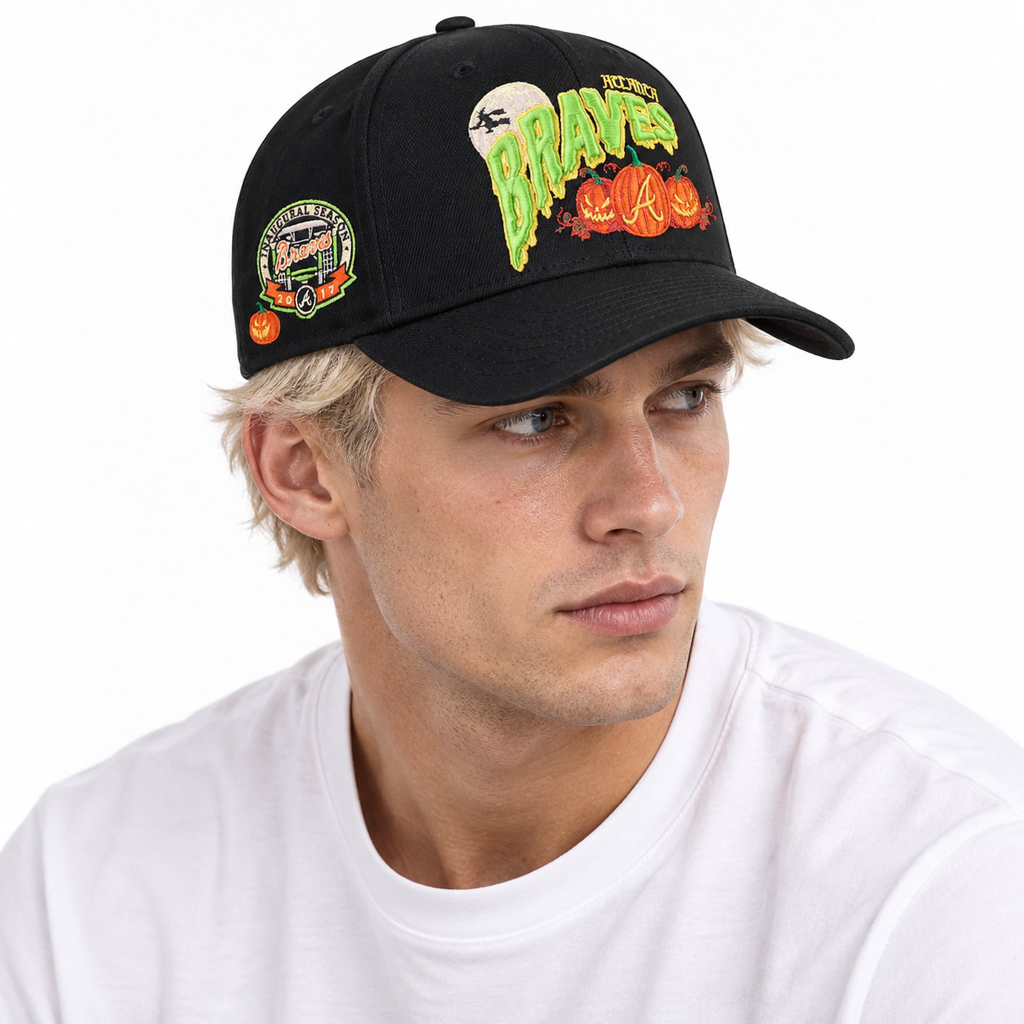 Braves Inaugural Season 2017 Pumpkin Halloween 2026 Hat Braves Inaugural Season 2017 Pumpkin Halloween 2026 Hat