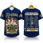 Brewers 103 Wins NL Central Division Champions 2026 Jersey
