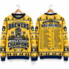 Brewers 2026 World Series Champions First World Series Title Roster Ugly Sweater 1