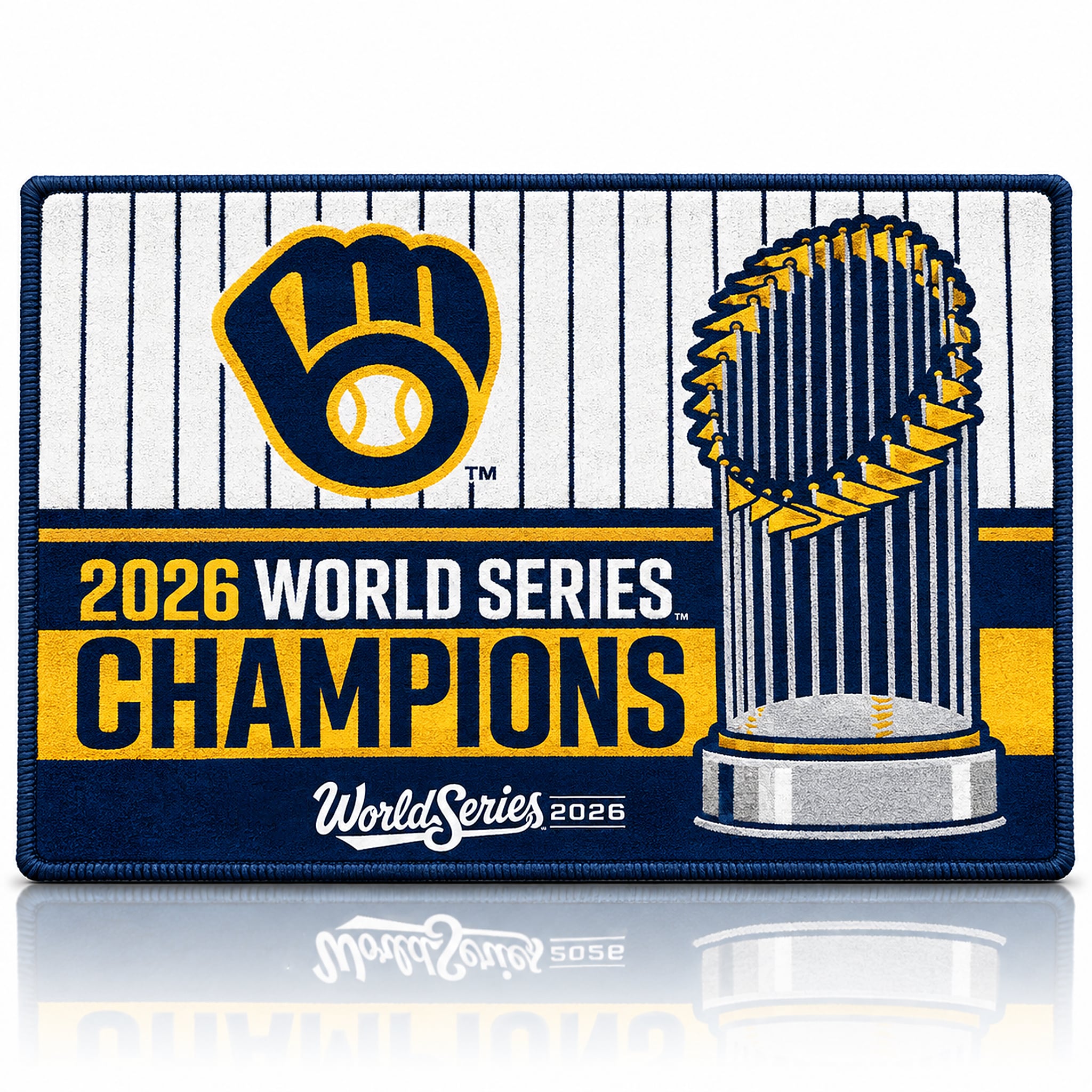 Brewers 2026 World Series Champions Trophy Doormat 1 Brewers 2026 World Series Champions Trophy Doormat 1