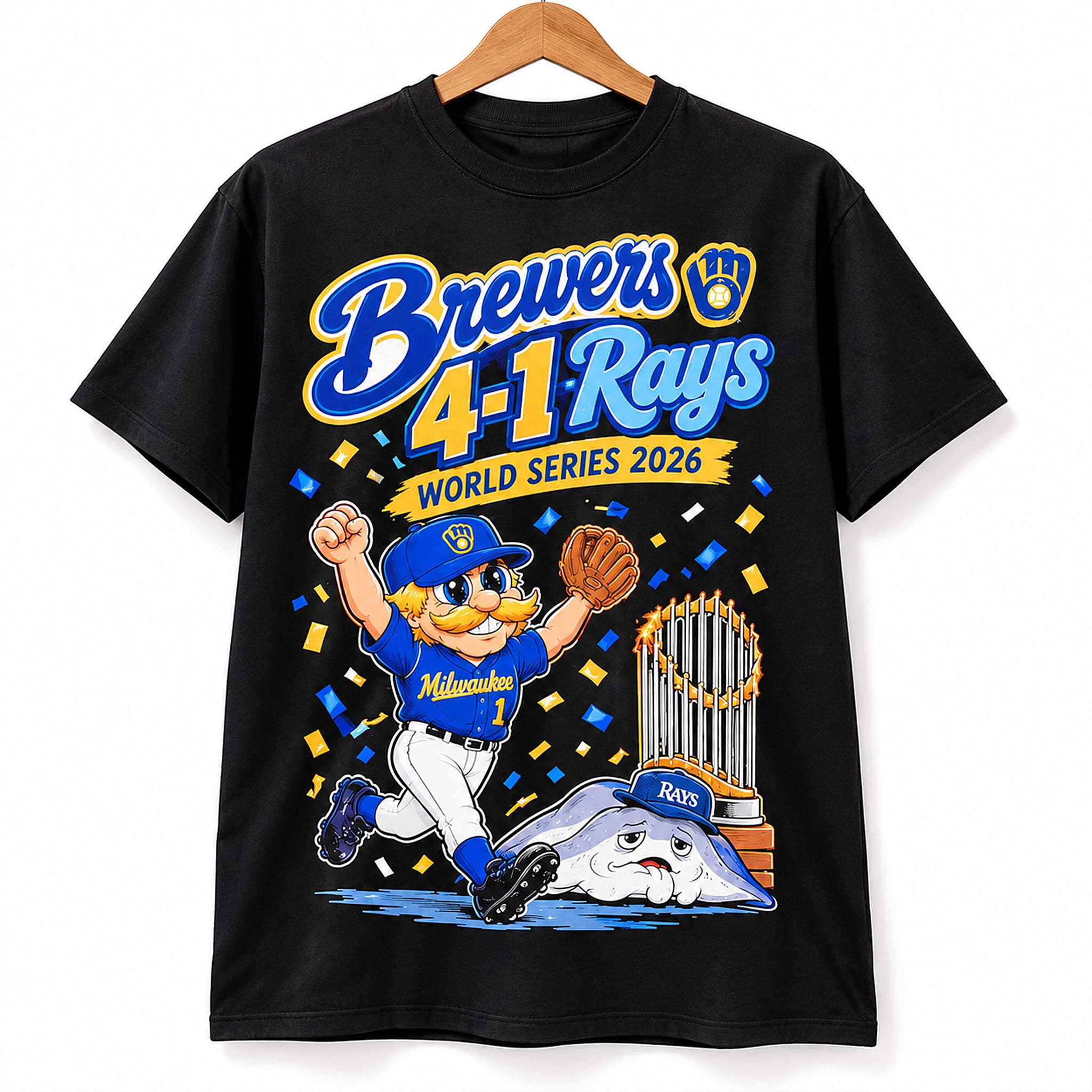 Brewers 4 1 Rays World Series 2026 Baseball Shirt 1 Brewers 4 1 Rays World Series 2026 Baseball Shirt 1