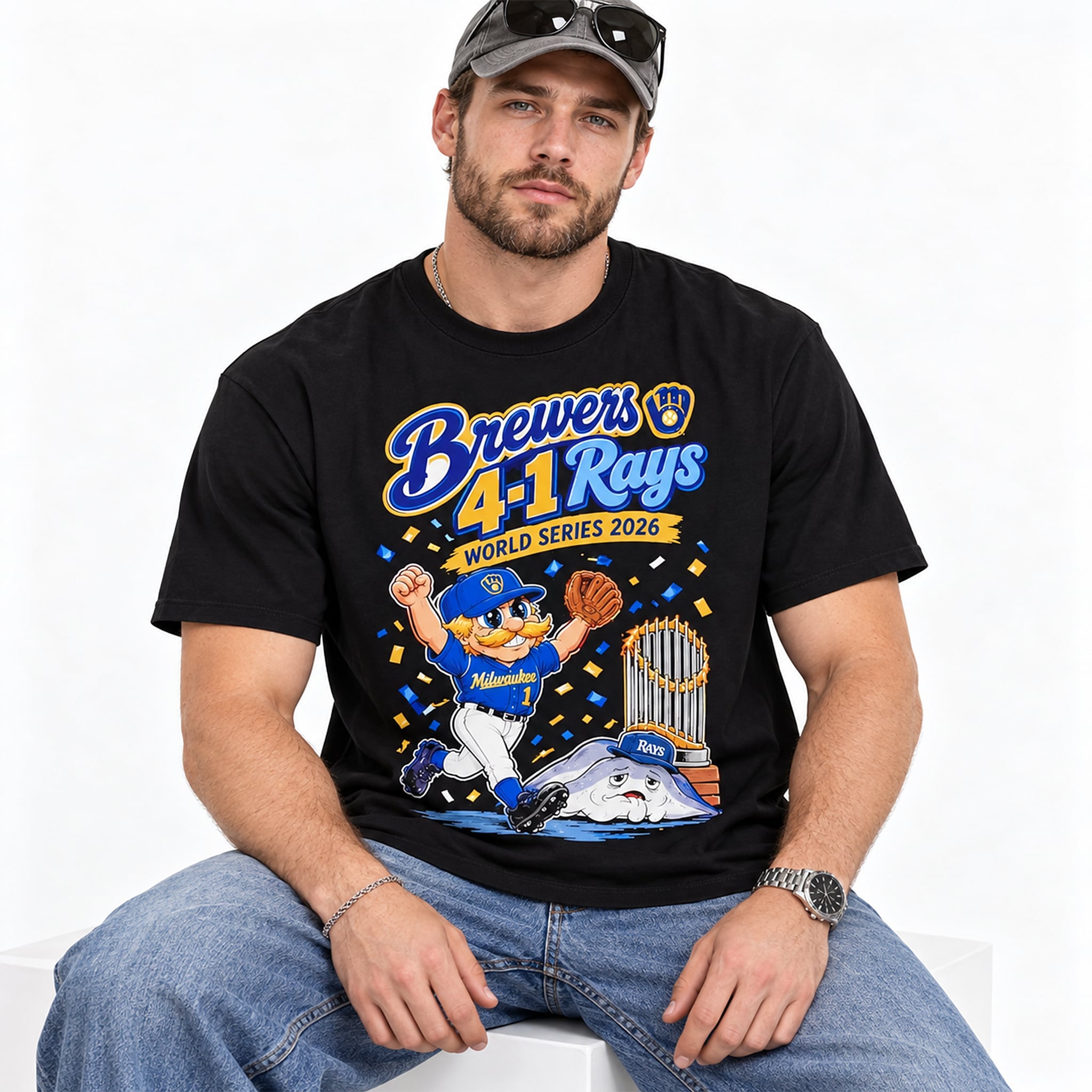 Brewers 4 1 Rays World Series 2026 Baseball Shirt 2 Brewers 4 1 Rays World Series 2026 Baseball Shirt 2