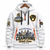 Brewers Skyline World Series Champions 2026 Quarter Zip Hoodie 2