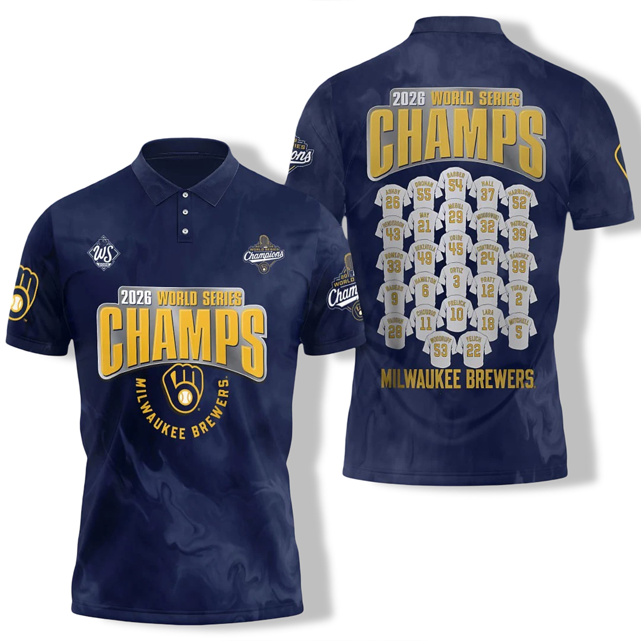 Brewers World Series Champs 2026 Polo Shirt 1 Brewers World Series Champs 2026 Polo Shirt 1