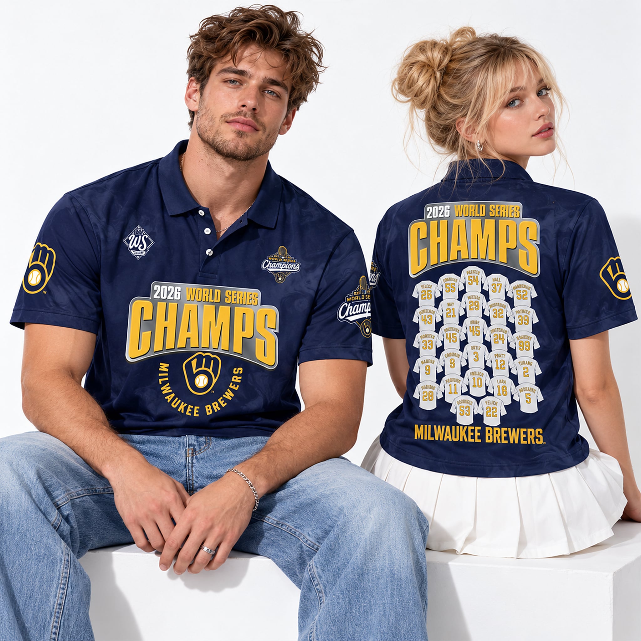 Brewers World Series Champs 2026 Polo Shirt 2 Brewers World Series Champs 2026 Polo Shirt 2